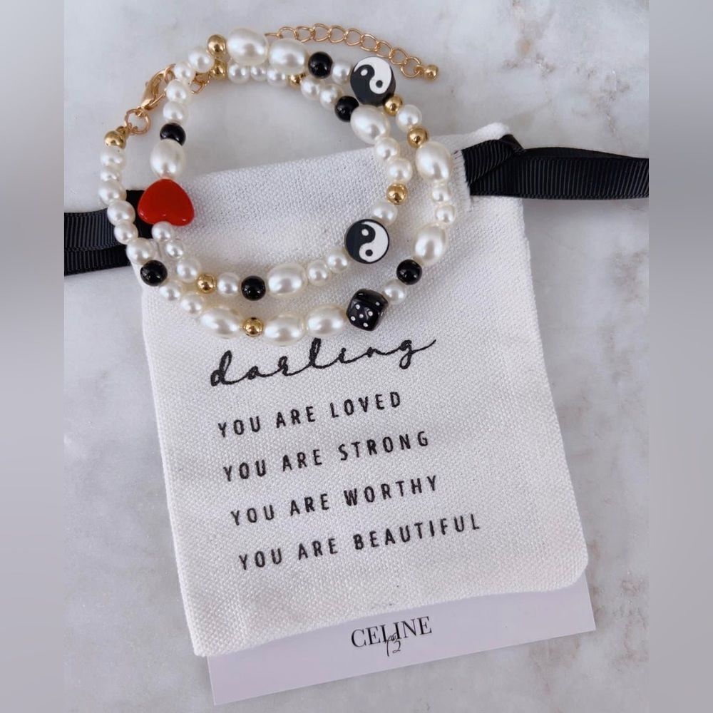 CELINE13 Women’s Lock Charm Layered Necklace Stainless Steel‎ Pouch Included